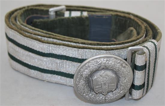 A German Third Reich army officers belt and buckle,
